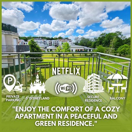 Appartement, Balcon, Parking, 5' Disneyland Montévrain Esterno foto